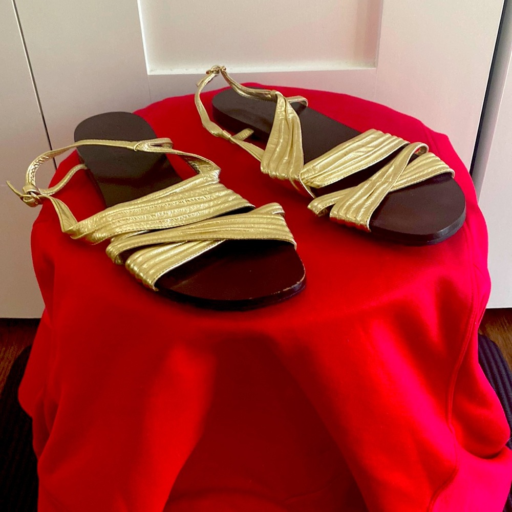 Cole Haan sandals. Brown and gold in almost perfect condition.